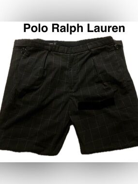 Polo Ralph Lauren Black Windowpane Trousers Grey